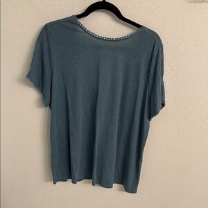 Market & Spruce Blue Short Sleeve Tee
